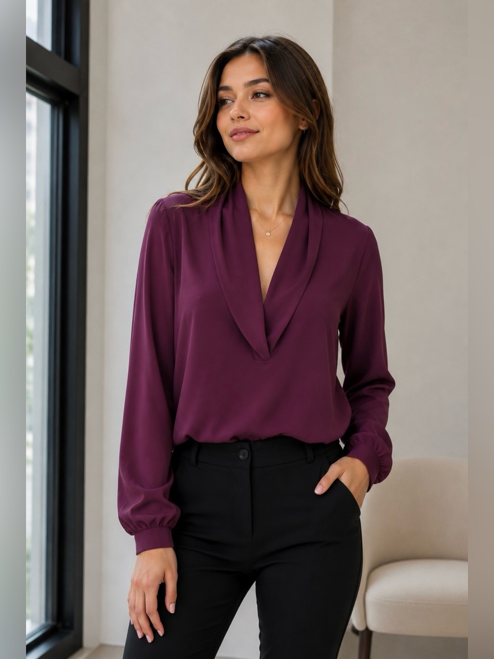 Lafayette 148 New York Rich Purple Blazer